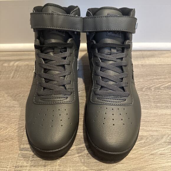 Fila Vulc Sneakers Men’s Size 12 Grey, Black And White High Top Basketball Shoes